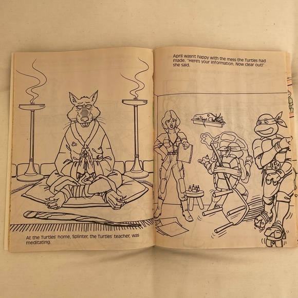 Teenage Mutant Ninja coloring book. - Picture 6 of 6